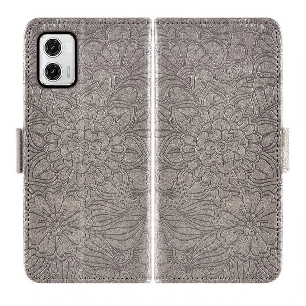 Asuwish Wallet Case for LG K20 2019 – Grey Floral